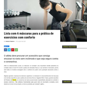 Lista com 6 máscaras para a prática de exercícios com conforto – A Repórter
