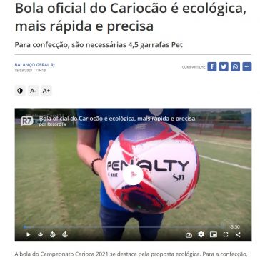 Bola oficial do Cariocão é ecológica, mais rápida e precisa- R7 Notícias