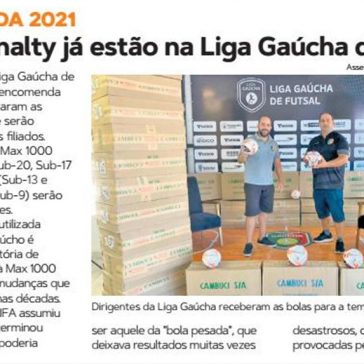 Bolas da Penalty já estão na Liga Gaúcha de Futsal- Folha do Mate