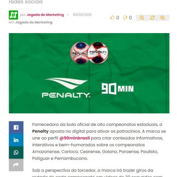 Penalty fecha com 90min para ativar estaduais- Abc da Comunicação