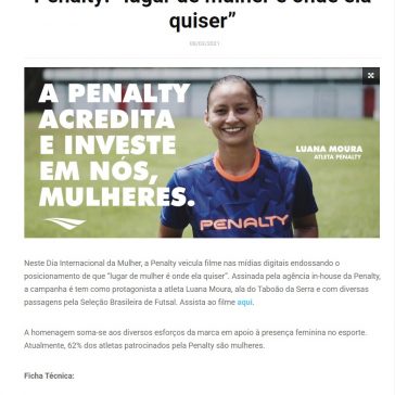 Penalty: lugar de mulher é onde ela quiser – Vox News