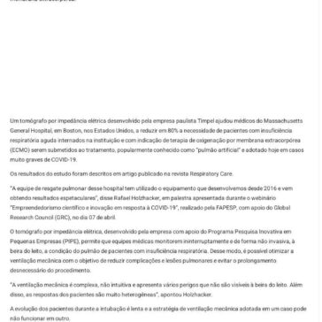 Tecnologia brasileira reduz em 80% o uso de pulmão artificial em insuficiência respiratória aguda – Pfarma