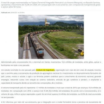Terminal em Santos recebe 16% mais cargas via ferrovia com avanço do AGRO – Portal do Agronegócio