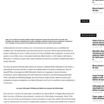 Mercedes-Benz e parceiros colocam em circulação as primeiras Unidades Móveis de Saúde para atendimento à população de São Paulo e Minas Gerais – Coisas de Agora