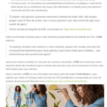 EZE, a marca de jeans que acredita na transformação, agora tem E-commerce Frete Neutro – Eccaplan