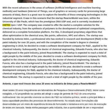 Antonio Intini: `Inovação é o nosso diferencial` – Panorama Mercantil