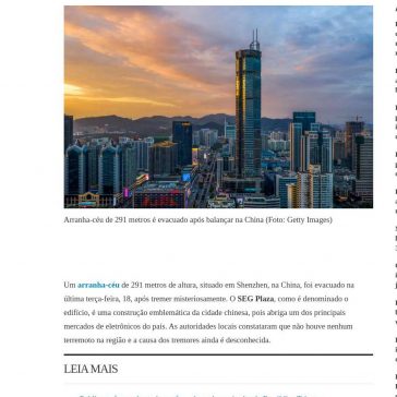 Entenda o fenômeno natural que pode ter causado tremores no edíficio de 291 metros, na China – Blog DecorDiario