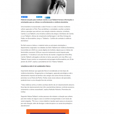 Série gravada para o Youtube gera cartilha que orienta o combate à violência doméstica – Dicas da Carol