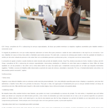 Saiba como manter a saúde mental e a boa produtividade no home office – SEGS