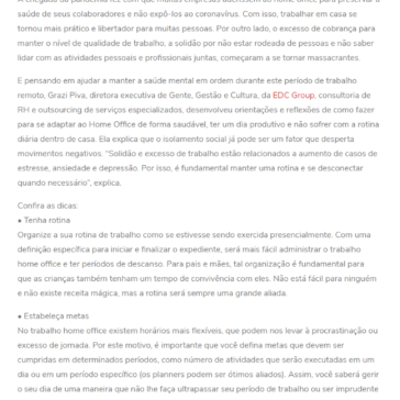 Saiba como manter a saúde mental e a boa produtividade no home office – Portal Empreendedor