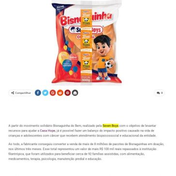 Seven Boys converte venda de 8 milhões de pacotes de Bisnaguinha em doações – Meio & Negócio