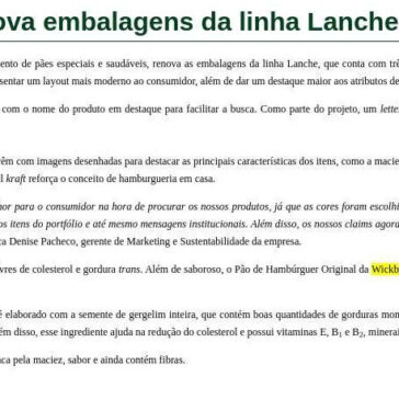 Wickbold renova embalagens da linha Lanche – Aditivos & Ingredientes