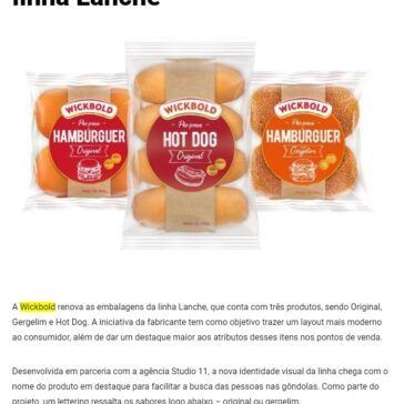 Wickbold renova embalagens da linha Lanche – Minuto Varejo