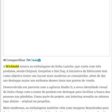 Wickbold renova embalagens da linha Lanche – E-compare