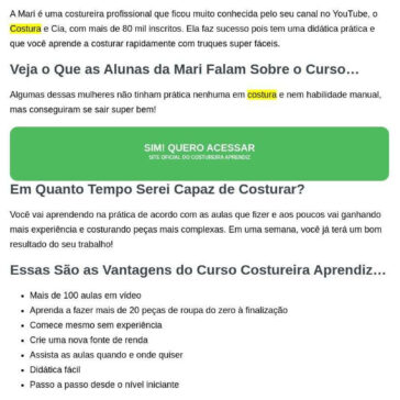 Costureira Aprendiz – O Jornal de Batatais