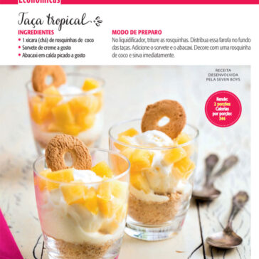 Taça tropical – Ana Maria Receitas (Revista Ana Maria)