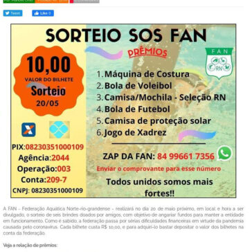 Natação potiguar está precisando de nossa ajuda – Esporte Amador RN