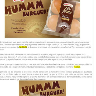 Wickbold apresenta pão de hambúrguer sabor Brioche – Moda e Imagem