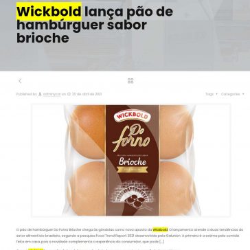 Wickbold lança pão de hambúrguer sabor brioche – YCAR