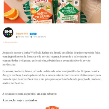 Nova linha Wickbold Raízes do Brasil – BHB Food