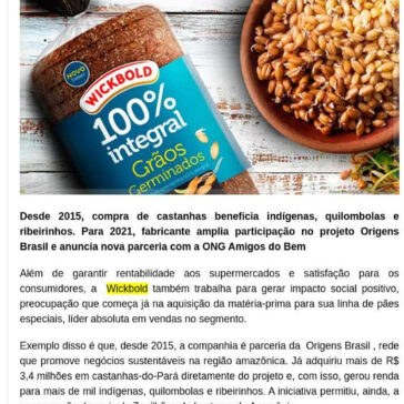 Wickbold apoia projetos que geram renda na Amazônia e Sertão Nordestino – Food Innovation