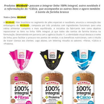 COMER & BEBER: Wickbold renova embalagens de pães funcionais exclusivos do mercado – BorrachaTV On Line