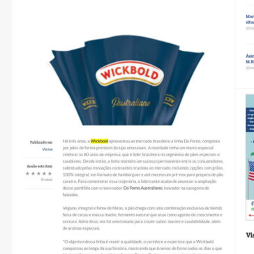 Wickbold lança pão integral Australiano – Folha do ABC