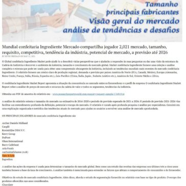 Confira tendências da Indústria Alimentar – Estudo da Ingrediente Market – Braga Magazine
