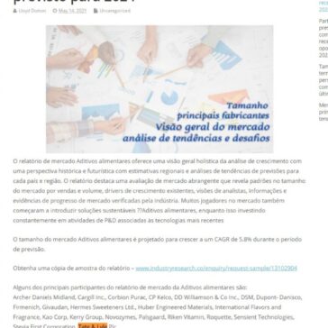 Confira tendências da Indústria Alimentar – Estudo da Ingrediente Market – El Universal Diario