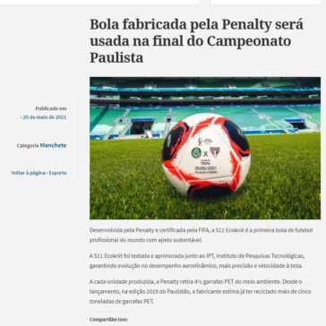 Bola fabricada pela Penalty será usada na final do Campeonato Paulista – O Democrata