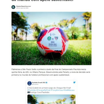 Bola da final do Paulistão será a primeira do mundo com apelo sustentável – Onefootball