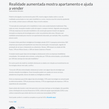 Realidade aumentada mostra apartamento e ajuda a vender – inGaia