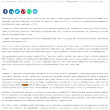 Nova Carreta da Saúde leva atendimento médico para o Rio de Janeiro – SEGS