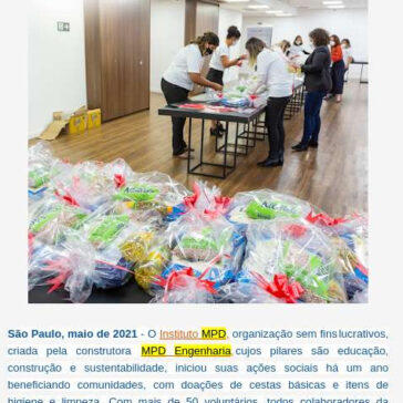 Ações sociais do Instituto MPD já impactaram mais de 4.500 pessoas em um ano – Blog do Patrício Nunes