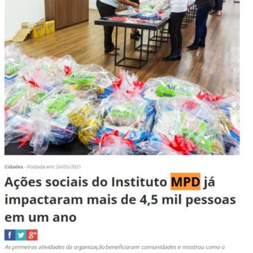 Ações sociais do Instituto MPD já impactaram mais de 4,5 mil pessoas em um ano – Qual Imóvel