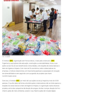 Ações sociais do Instituto MPD já ajudaram mais de 4.500 pessoas em um ano – portalmaratimba.com.br