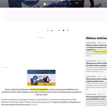 Ministro Marcos Pontes participa do 1º Congresso Brasileiro de Engenharia e… – EAE Máquinas