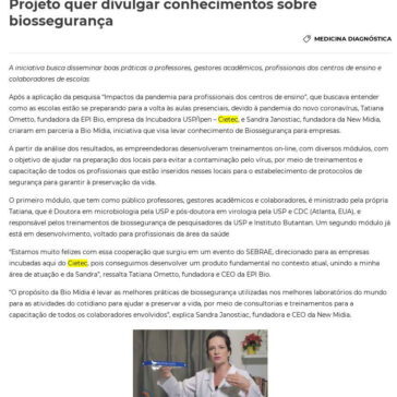 Projeto quer divulgar conhecimentos sobre biossegurança – Revista Visão Hospitalar
