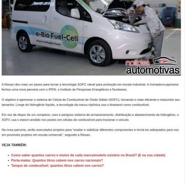 Nissan fecha parceria no Brasil para reduzir tamanho do SOFC – Notícias Automotivas