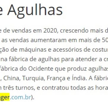 C – Fábrica de Agulhas – Empresas e Negócios