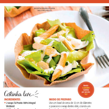 Cestinha leve – Ana Maria Receitas (Revista Ana Maria)