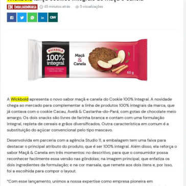 Wickbold lança cookies integrais de maçã e canela – News Quimiweb