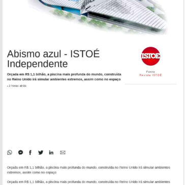 Abismo azul – ISTOÉ Independente – Head Topics
