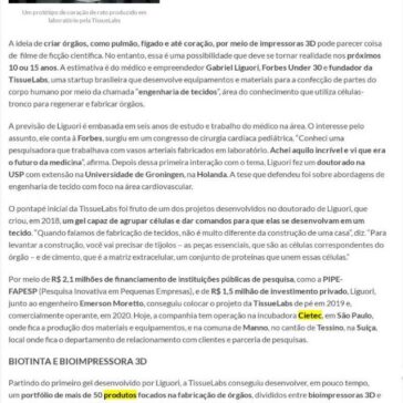 Healthtech brasileira está no caminho para viabilizar impressão em 3D de órgãos humanos – Negócios Disruptivos