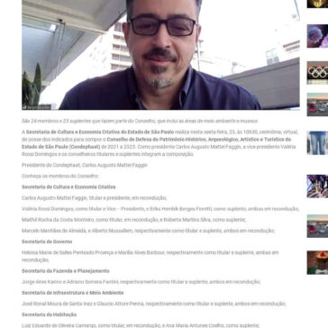 CONSELHO DO CONDEPHAAT TOMA POSSE EM CERIMÔNIA VIRTUAL – Abime Brasil