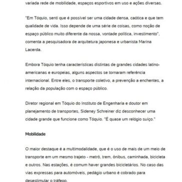 Como Tóquio pode inspirar cidades do Brasil – BOL