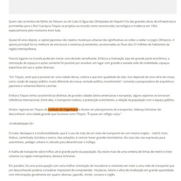 Como Tóquio pode inspirar cidades do Brasil – Guarulhos Web