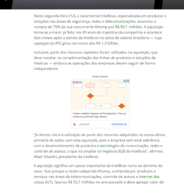 Intelbras compra 75% da Khomp por R$ 89,1 milhões – Olhar Digital