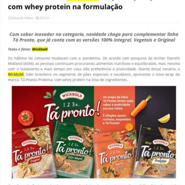 COMER & BEBER: Wickbold lança wrap de proteína com whey protein na formulação – BorrachaTV On Line