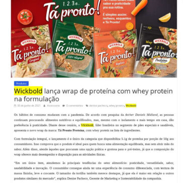 Wickbold lança wrap de proteína com whey protein na formulação – Eagle News